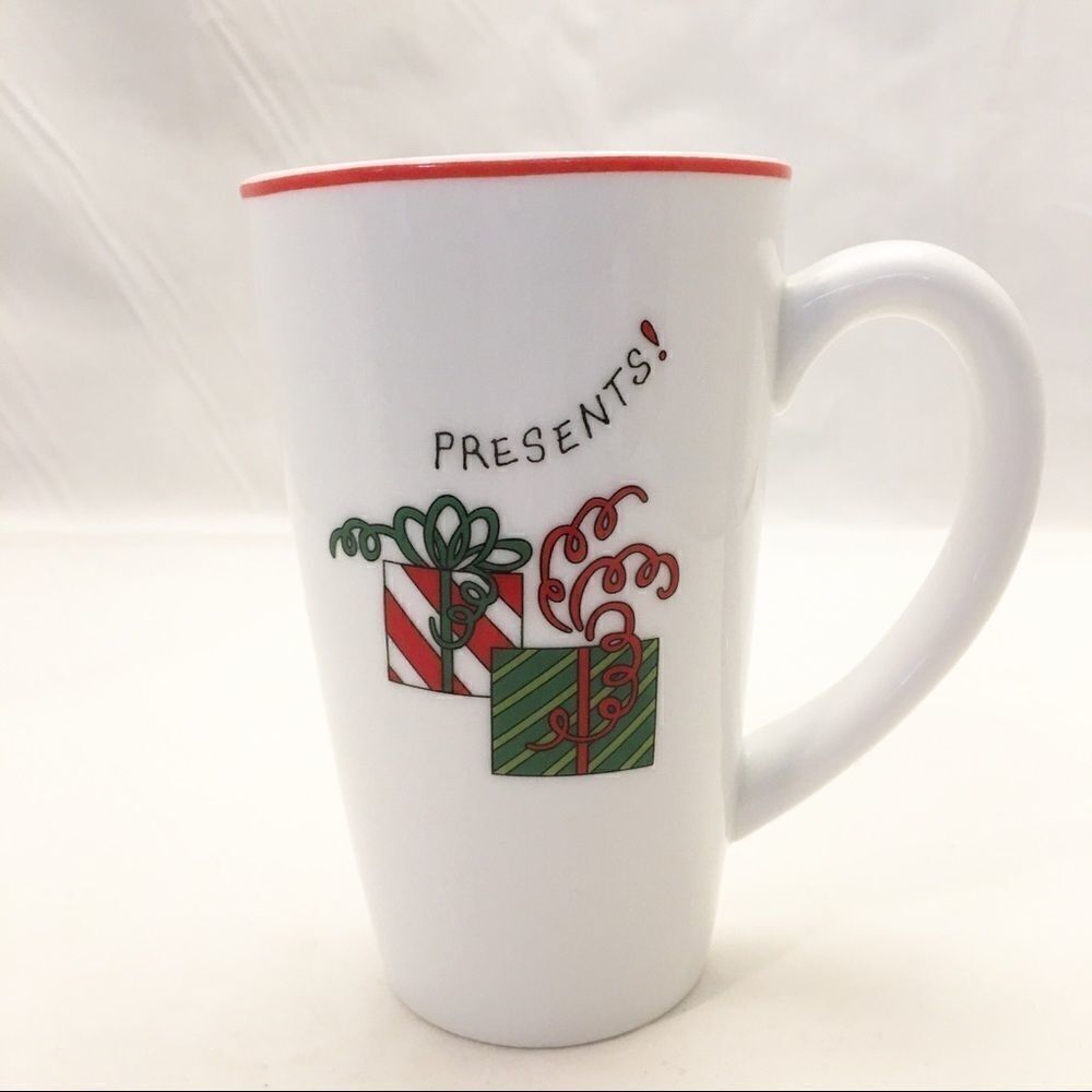 Fitz & Floyd Merry Xmas Porcelain 3 Holiday Mugs - Picture 4 of 9